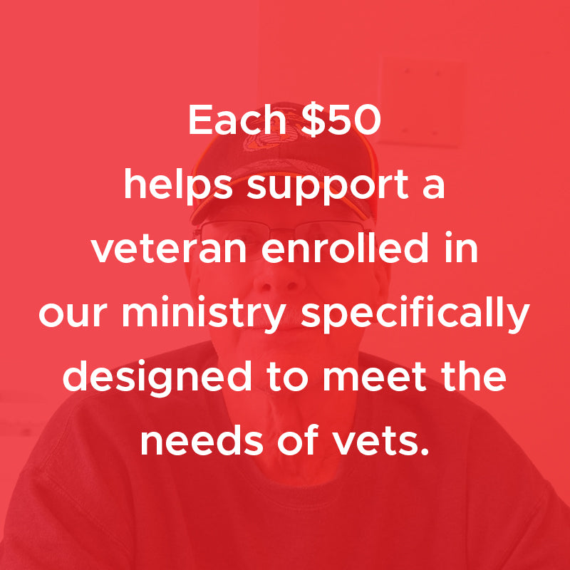 Provide Support for a Veteran in our Veterans Ministry Program